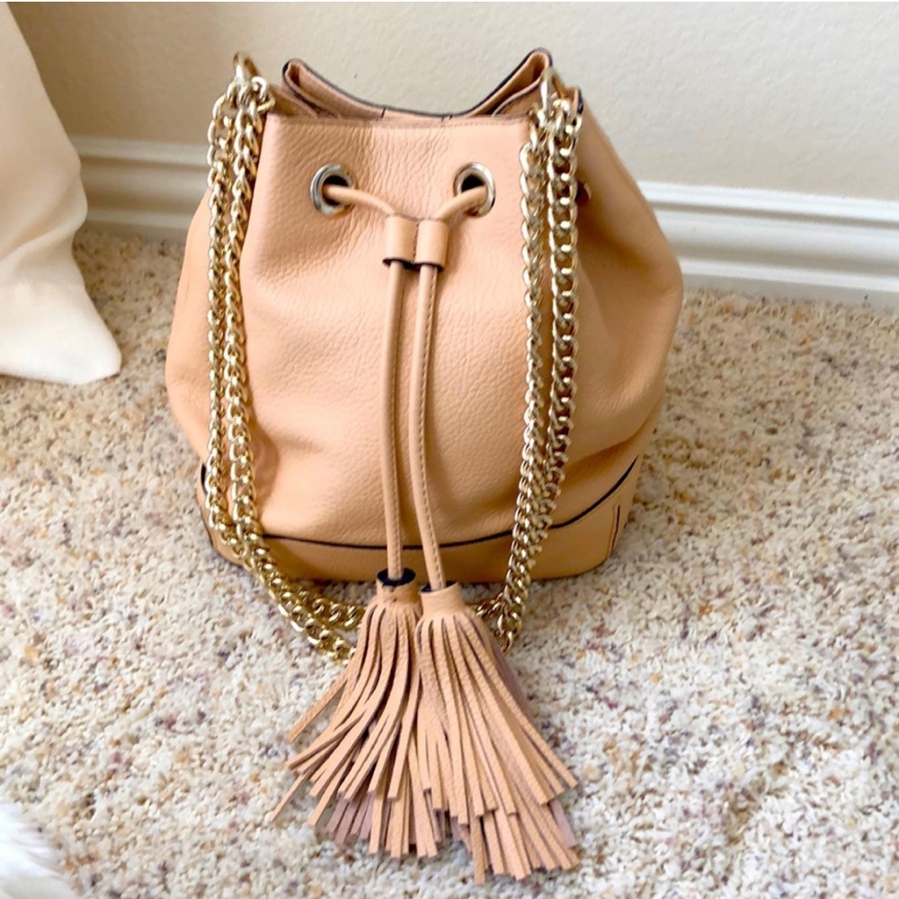 REBECCA MINKOFF | LEXI Bucket Bag Beige Small Purse